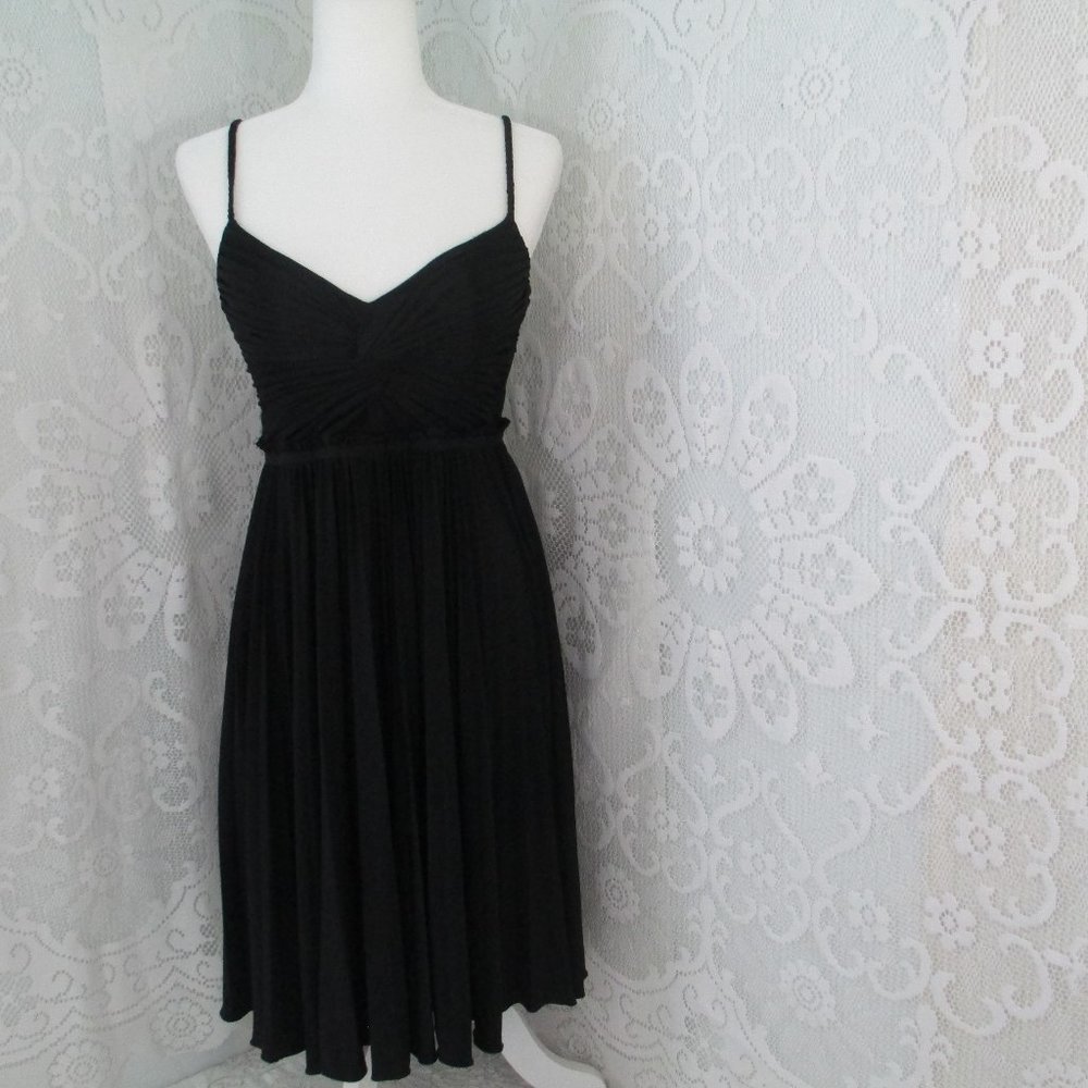 Calvin Klein Black Baby Doll Spaghetti Strap Dress